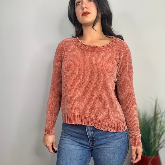 Aerie Light Red Super Soft Crewneck Sweater - Picture 6 of 8